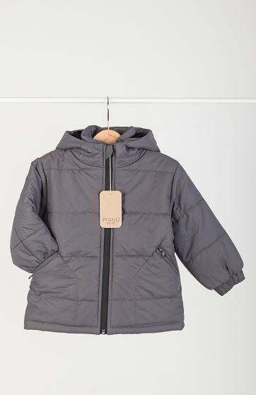 کاپشن پافر شمعی راه راه