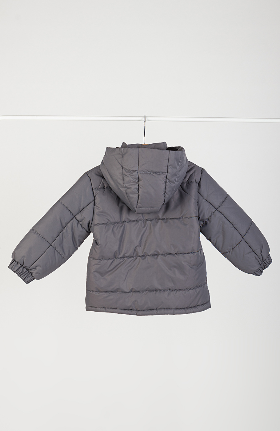 کاپشن پافر شمعی راه راه