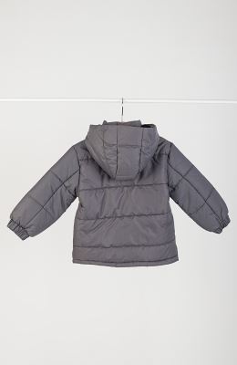 کاپشن پافر شمعی راه راه