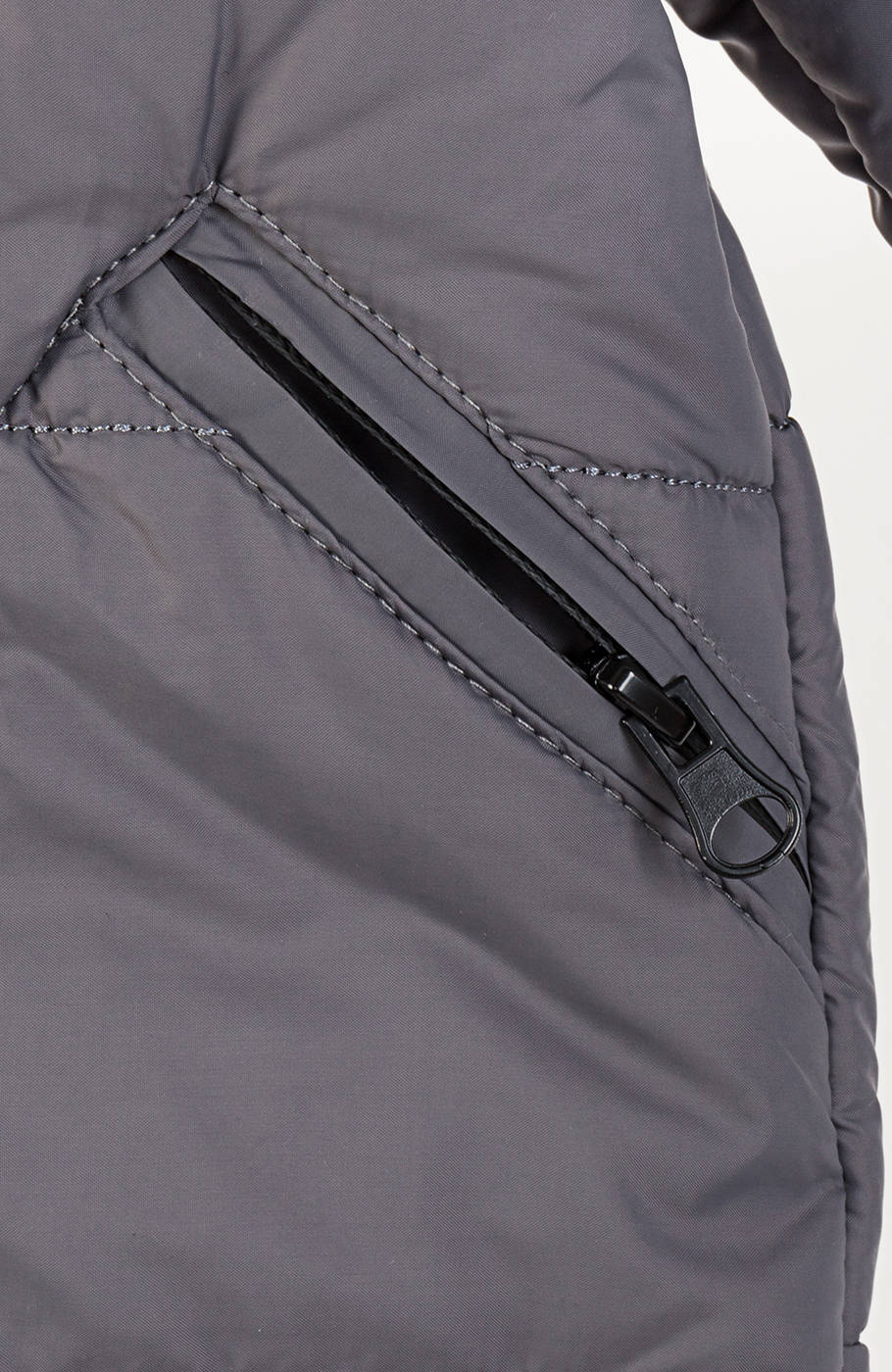 کاپشن پافر شمعی راه راه