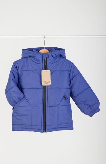 کاپشن پافر شمعی راه راه