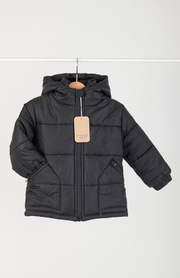 کاپشن پافر شمعی راه راه