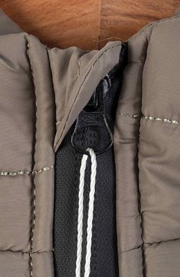 کاپشن پافر شمعی راه راه