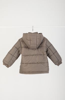 کاپشن پافر شمعی راه راه