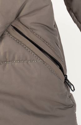 کاپشن پافر شمعی راه راه