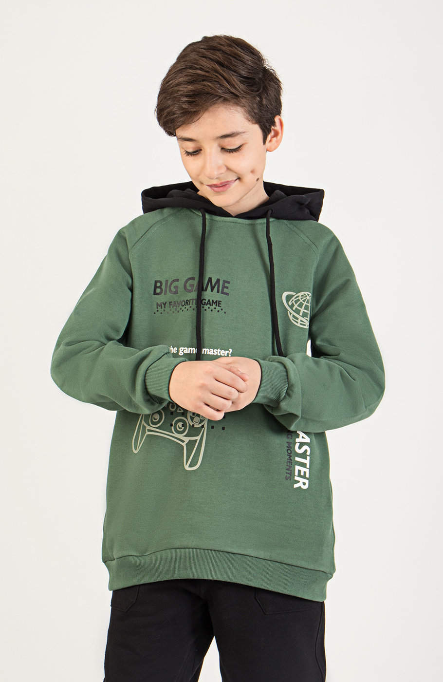 هودی دورس سه نخ خار خورده آستین رگلان