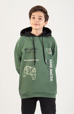 هودی دورس سه نخ خار خورده آستین رگلان