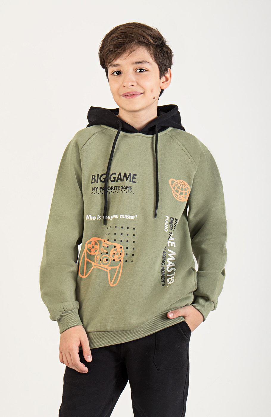 هودی دورس سه نخ خار خورده آستین رگلان