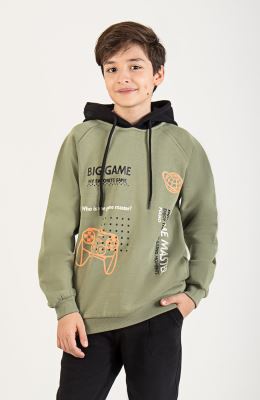 هودی دورس سه نخ خار خورده آستین رگلان