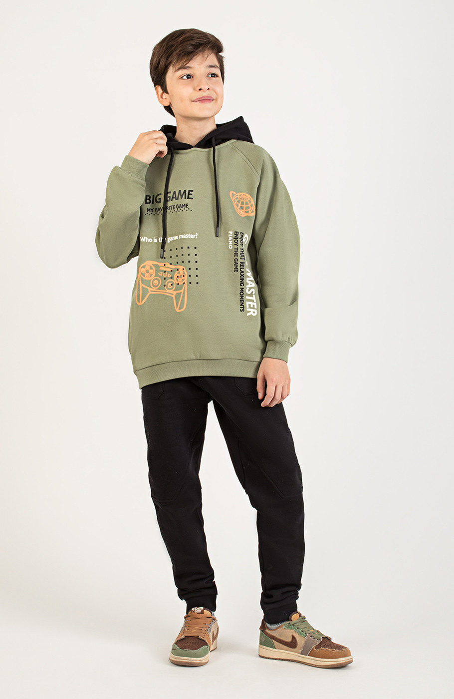 هودی دورس سه نخ خار خورده آستین رگلان