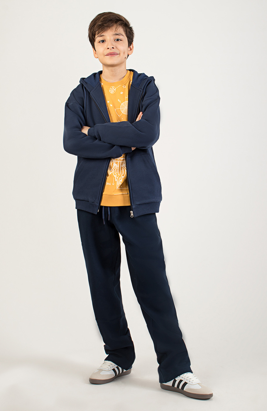 سوییت شرت دورس سه نخ خارخورده (ست با کد 11251)