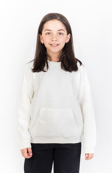 بلوز ژاکارد جیب دار ستاره ها