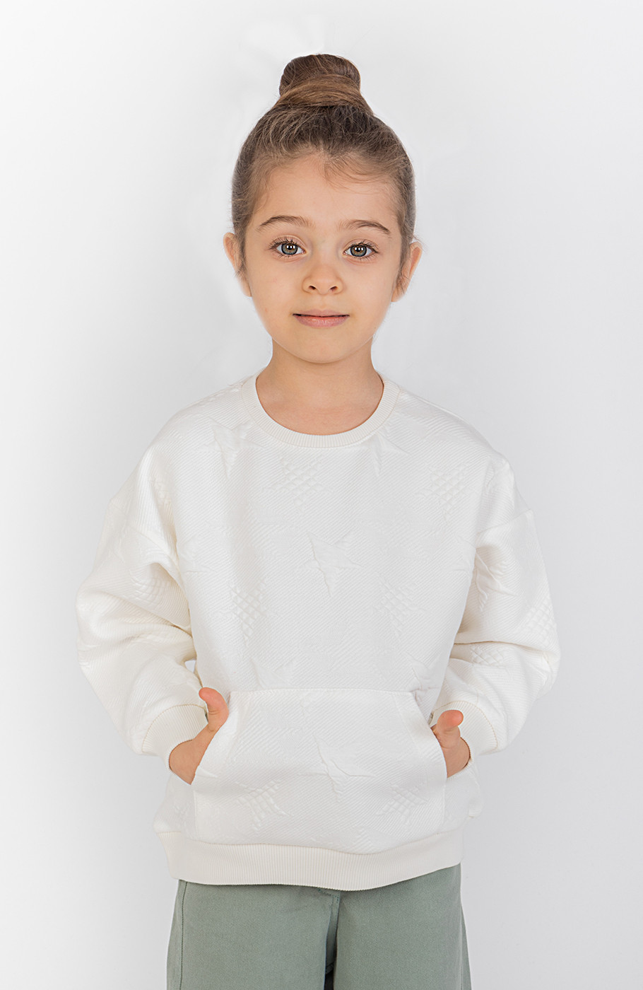 بلوز ژاکارد جیب دار ستاره ها