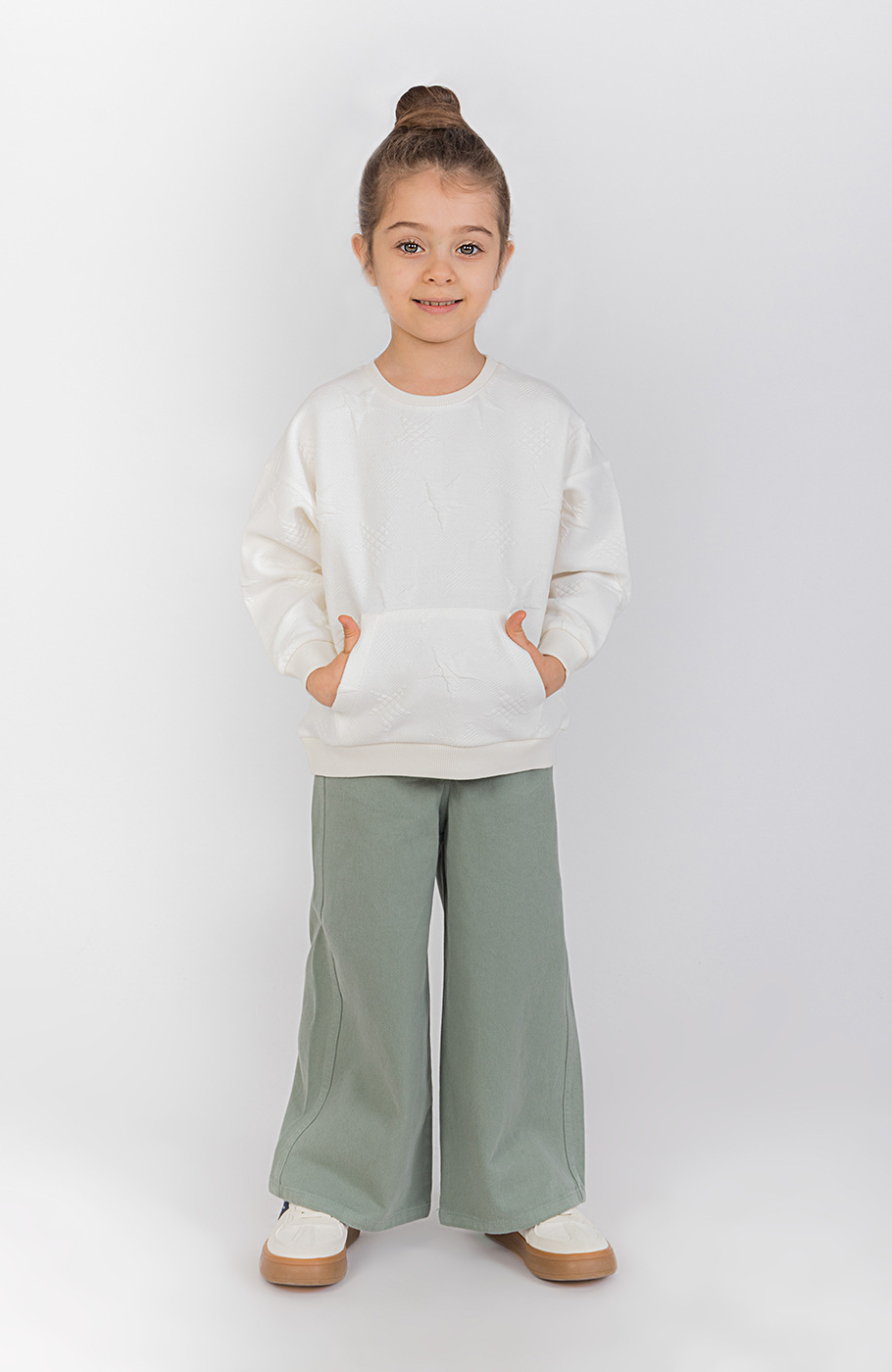 بلوز ژاکارد جیب دار ستاره ها