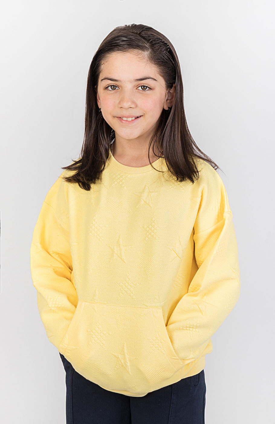 بلوز ژاکارد جیب دار ستاره ها