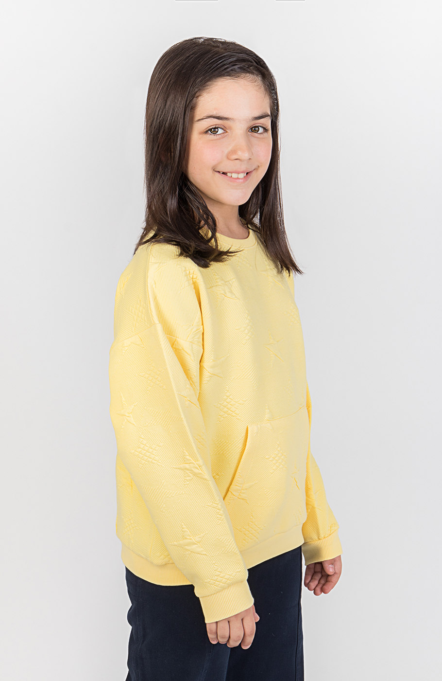 بلوز ژاکارد جیب دار ستاره ها