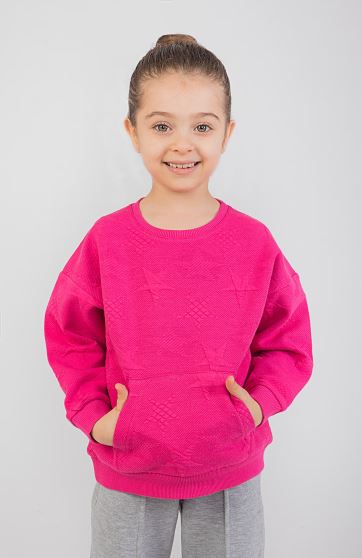 بلوز ژاکارد جیب دار ستاره ها