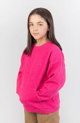 بلوز ژاکارد جیب دار ستاره ها