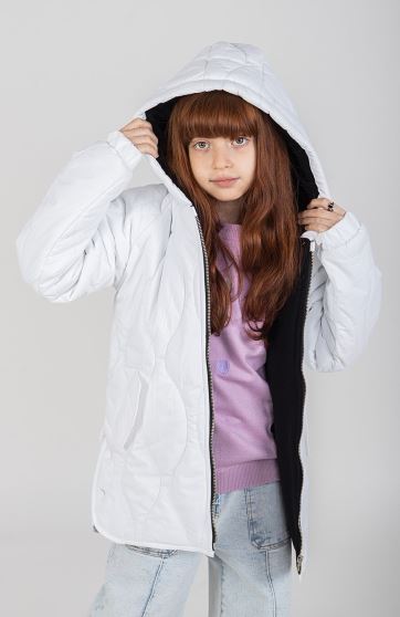 کاپشن پافر طرح گلدانی