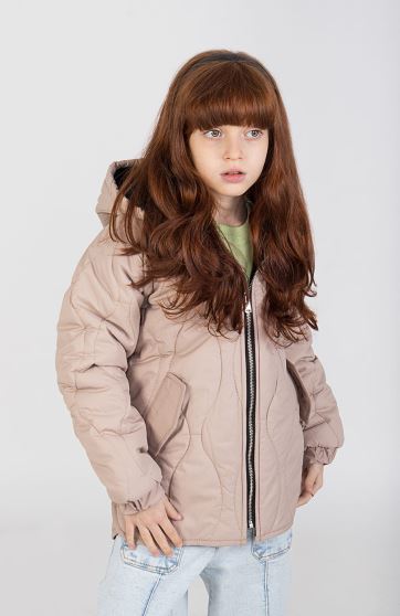 کاپشن پافر طرح گلدانی