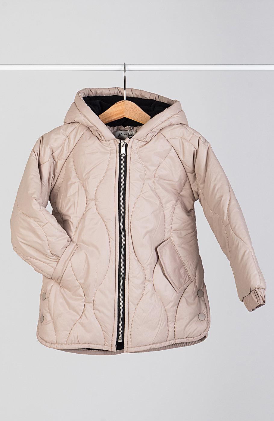 کاپشن پافر طرح گلدانی