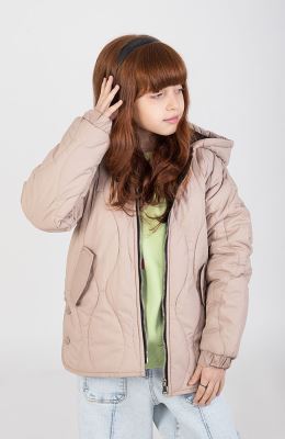 کاپشن پافر طرح گلدانی