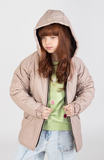 کاپشن پافر طرح گلدانی