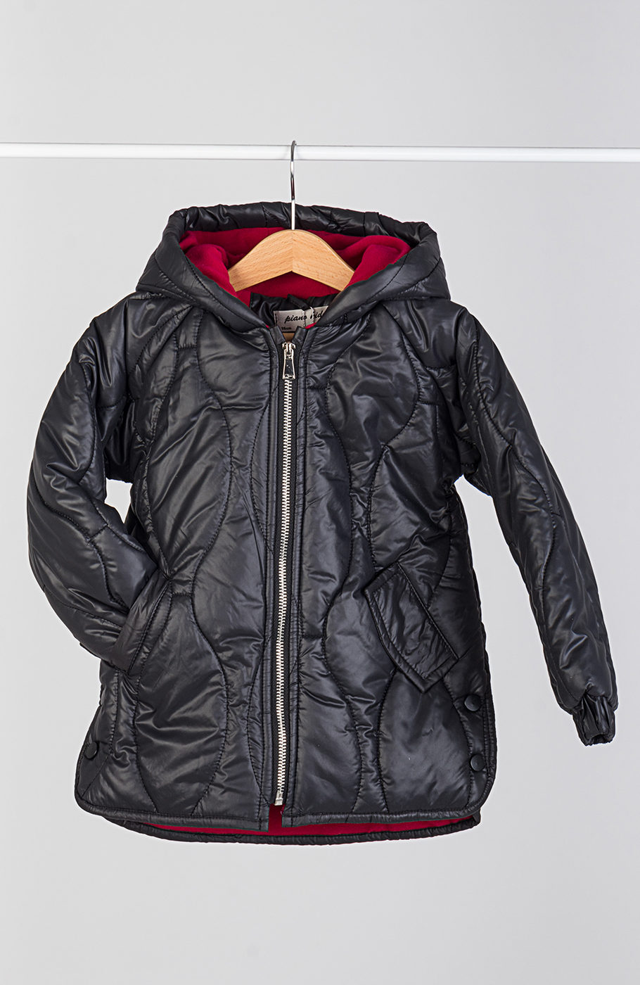 کاپشن پافر طرح گلدانی