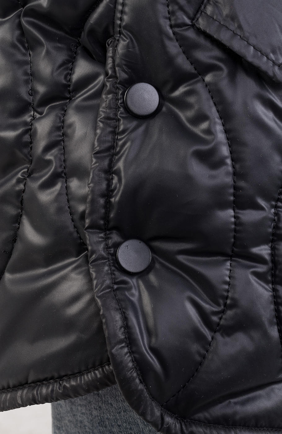 کاپشن پافر طرح گلدانی