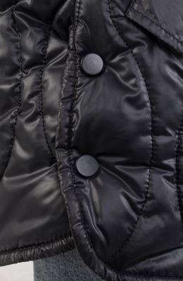 کاپشن پافر طرح گلدانی