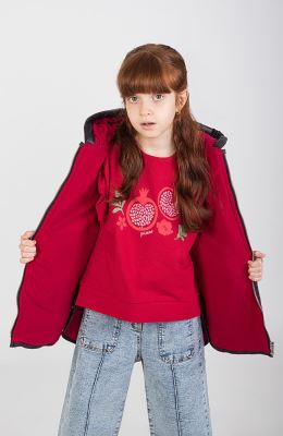 کاپشن پافر طرح گلدانی