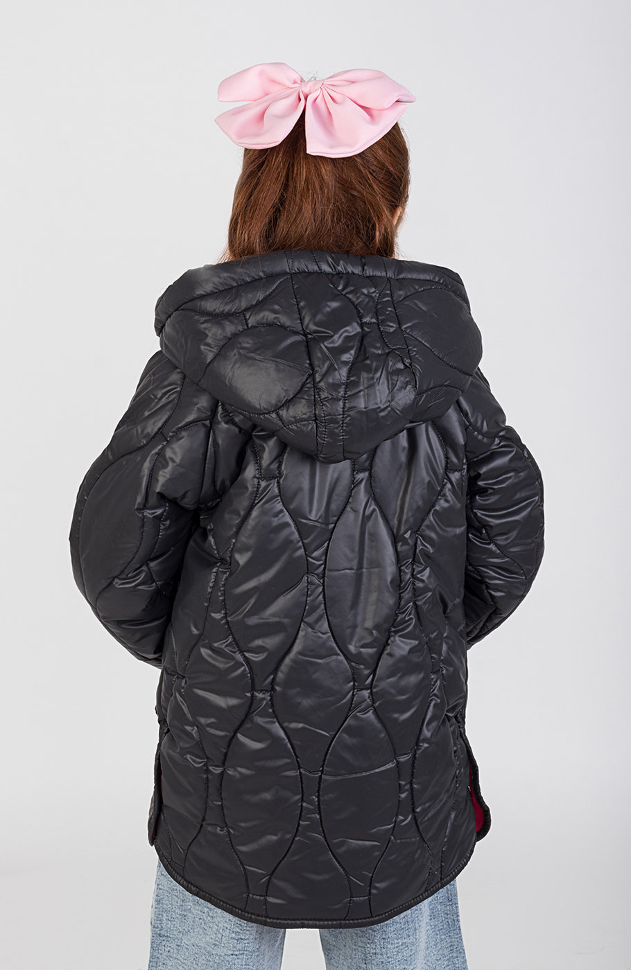 کاپشن پافر طرح گلدانی