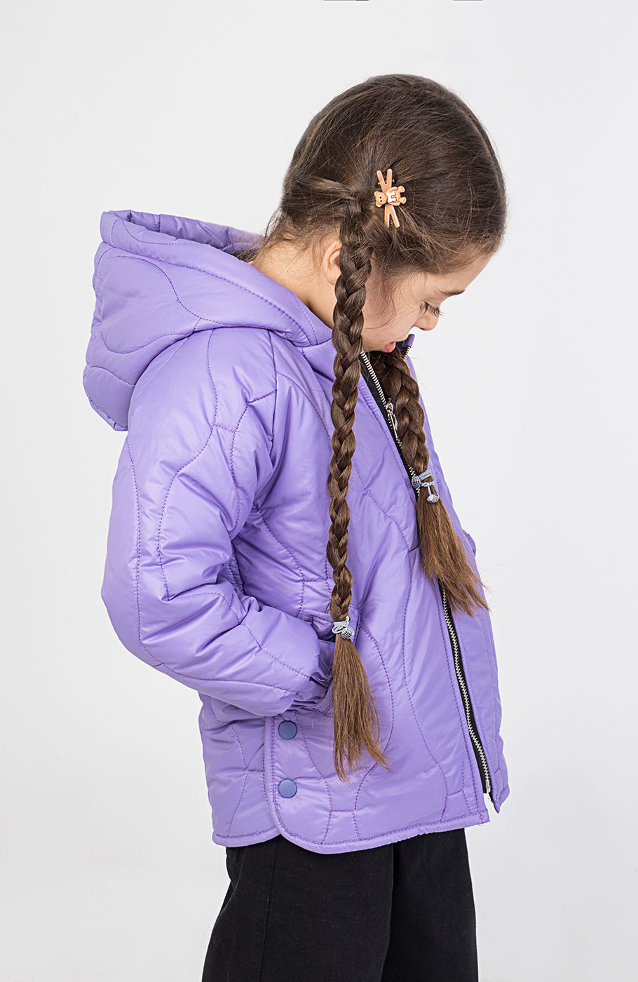 کاپشن پافر طرح گلدانی