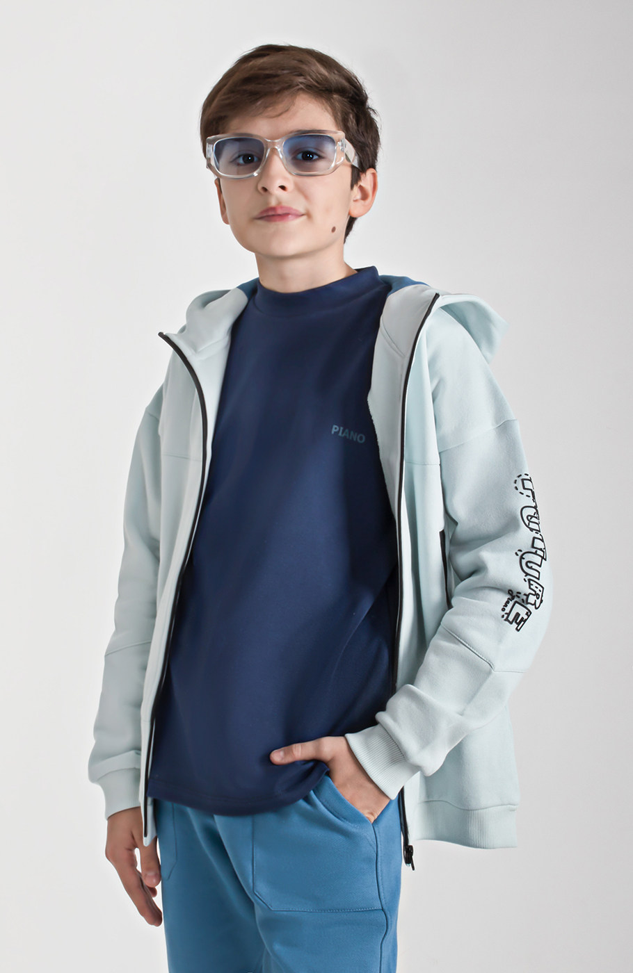 بلوز فاینریب یقه سه سانت