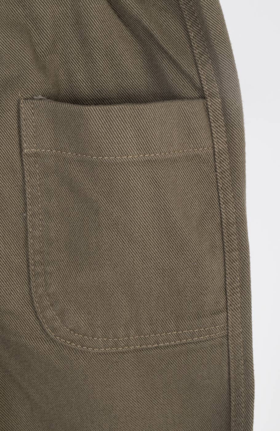 شلوار کتان کج راه برش دار