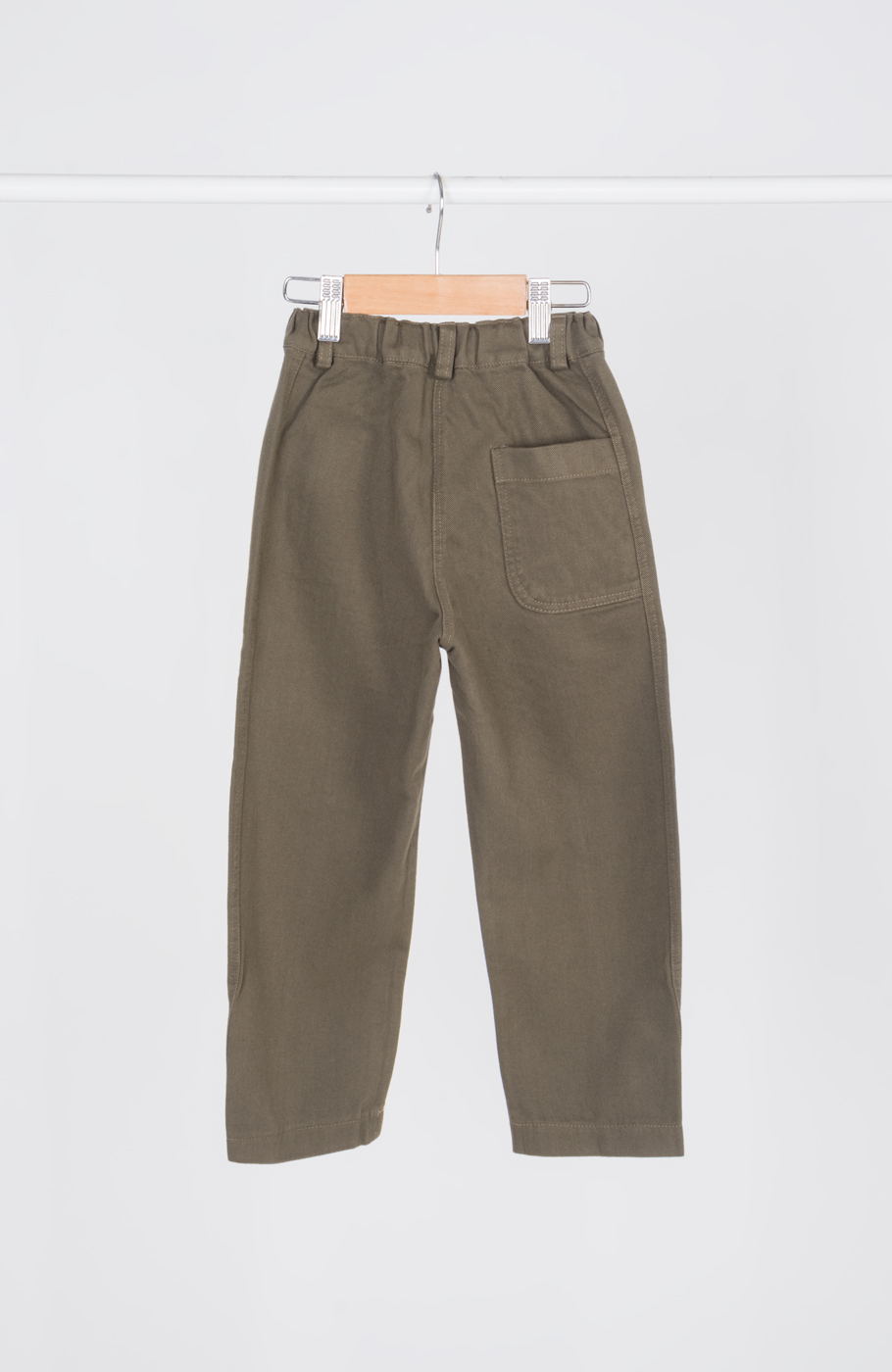 شلوار کتان کج راه برش دار