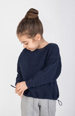 بلوز ژاکارد قلب ریز دمپا گت دار