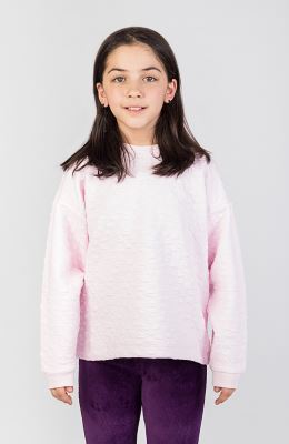 بلوز ژاکارد قلبی ریز دمپا گت دار