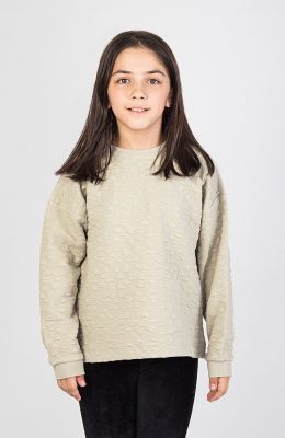 بلوز ژاکارد قلبی ریز دمپا گت دار