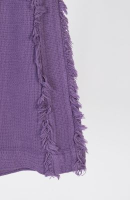 شلوار حصیری بافت واید پهلو ریش ریش