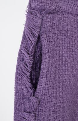 شلوار حصیری بافت واید پهلو ریش ریش