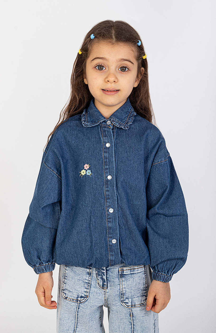 شومیز جین دمپا کش دار