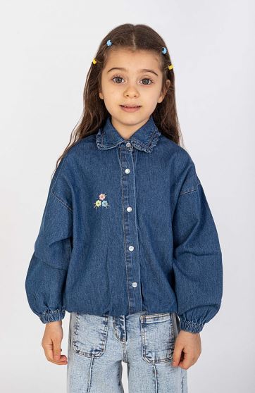 شومیز جین دمپا کش دار