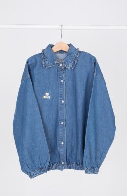 شومیز جین دمپا کش دار