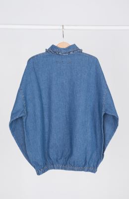 شومیز جین دمپا کش دار