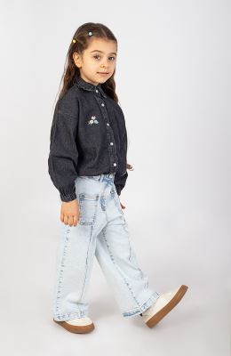 شومیز جین دمپا کش دار