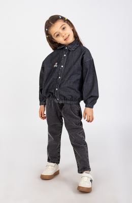 شومیز جین دمپا کش دار