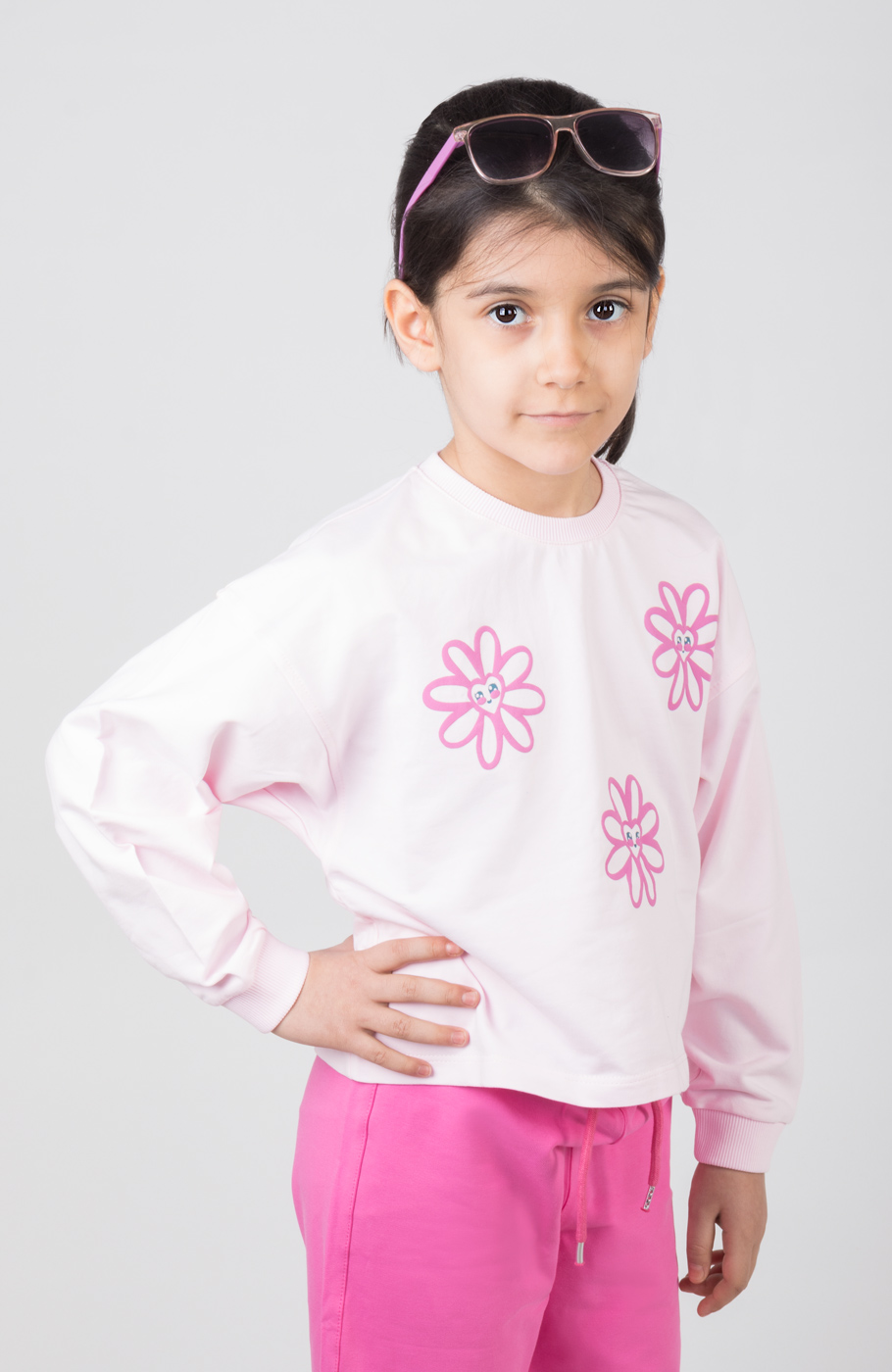 بلوز نیم تنه دورس لایکرا (ست با کد 10523)