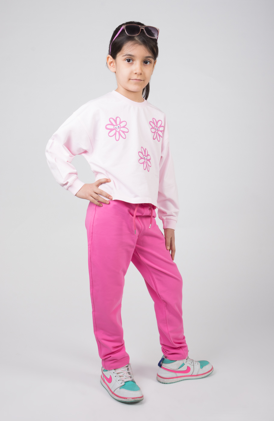 بلوز نیم تنه دورس لایکرا (ست با کد 10523)