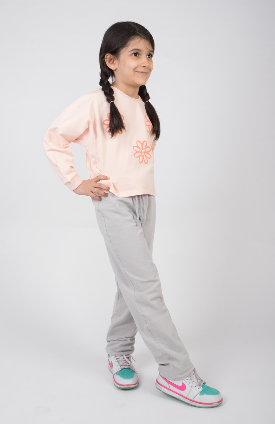 بلوز نیم تنه دورس لایکرا (ست با کد 10523)